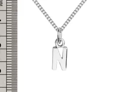 Sterling Silver Letter N Initial Charm