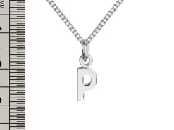Sterling Silver Letter P Initial Charm
