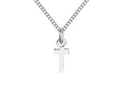 Sterling Silver Letter T Initial Charm