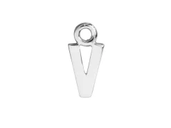 Sterling Silver Letter V Initial Charm