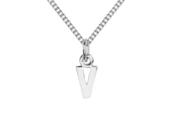 Sterling Silver Letter V Initial Charm