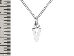 Sterling Silver Letter V Initial Charm