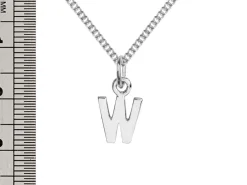Sterling Silver Letter W Initial Charm