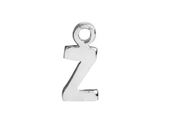 Sterling Silver Letter Z Initial Charm