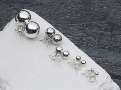 Sterling Silver Lightweight 1 Hole Bead With Cup 8mm Pack of 5