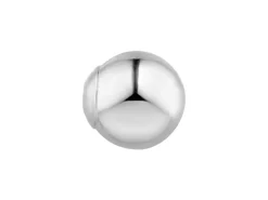Sterling Silver Lightweight 1 Hole Bead With Cup 6mm Pack of 5