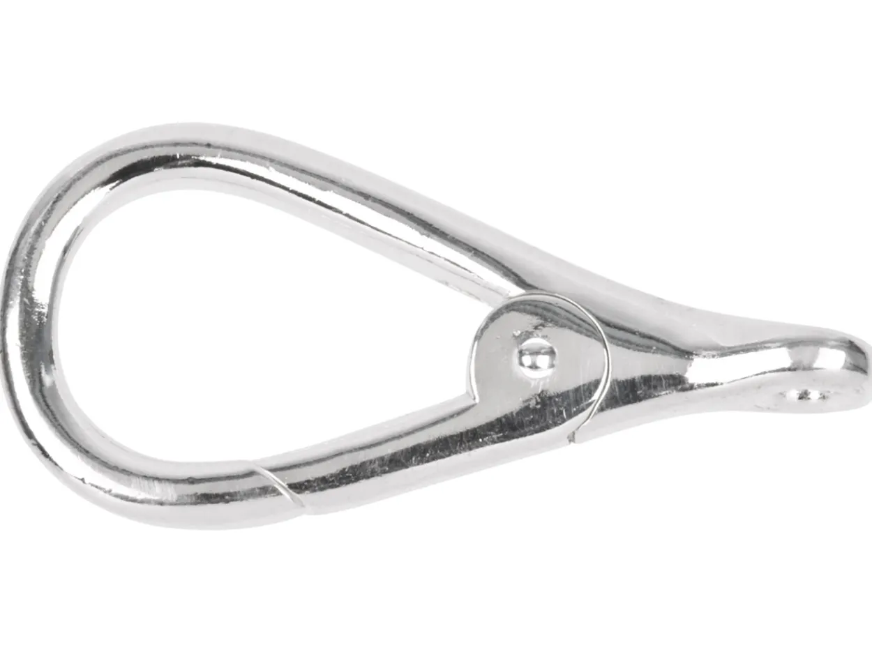 Sterling Silver Lobster Hook Clasp/keyring 48mm X 21mm