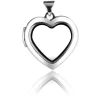 Sterling Silver Locket 18mm Window Heart Design For Holding Precious Items