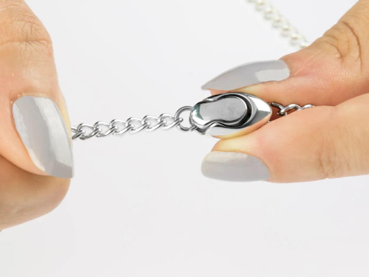 Sterling Silver Magnetic Clasp Oval 10x5mm