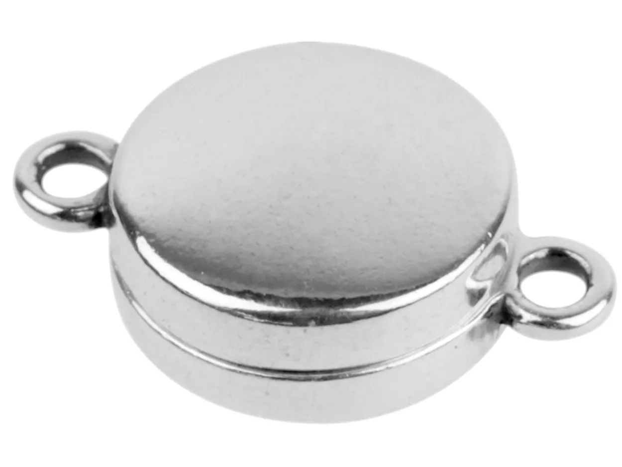 Sterling Silver Magnetic Clasp 11mm Round