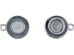 Sterling Silver Magnetic Clasp 11mm Round