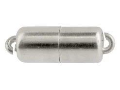 Sterling Silver Magnetic Clasp 6mm X 13mm 1 Row Barrel