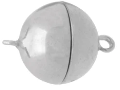 Sterling Silver Magnetic Clasp 12mm Ball