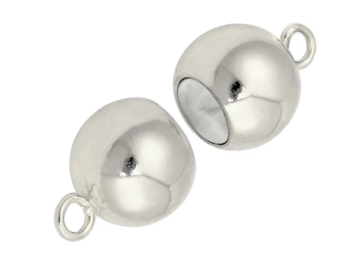 Sterling Silver Magnetic Peanut Clasp 8mm