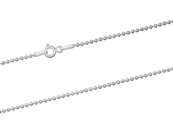 Sterling Silver 1.5mm Ball Chain 18"/45cm Unhallmarked 100% Recycled Silver