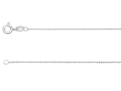 Sterling Silver 1.0mm Ball Chain 18"/45cm Unhallmarked 100% Recycled Silver