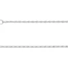 Sterling Silver 1.5mm Barleycorn Chain 18"/45cm Unhallmarked