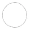 Sterling Silver 2.0mm Beaded Stretch Bracelet 16.5cm/6.5"