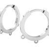 Sterling Silver 18mm Chandelier Hoop Earrings With 3 Drops Pack of 2