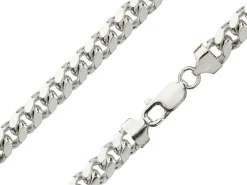Sterling Silver 8.3mm Classic Curb Bracelet 8.5"/21cm Hallmarked