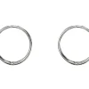 Sterling Silver 14mm Click Lock Hoops, Pack Of 2
