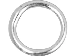 Sterling Silver 6.0mm Closed Jump Rings, Pack of 10, 0.9mm Gauge Round Wire