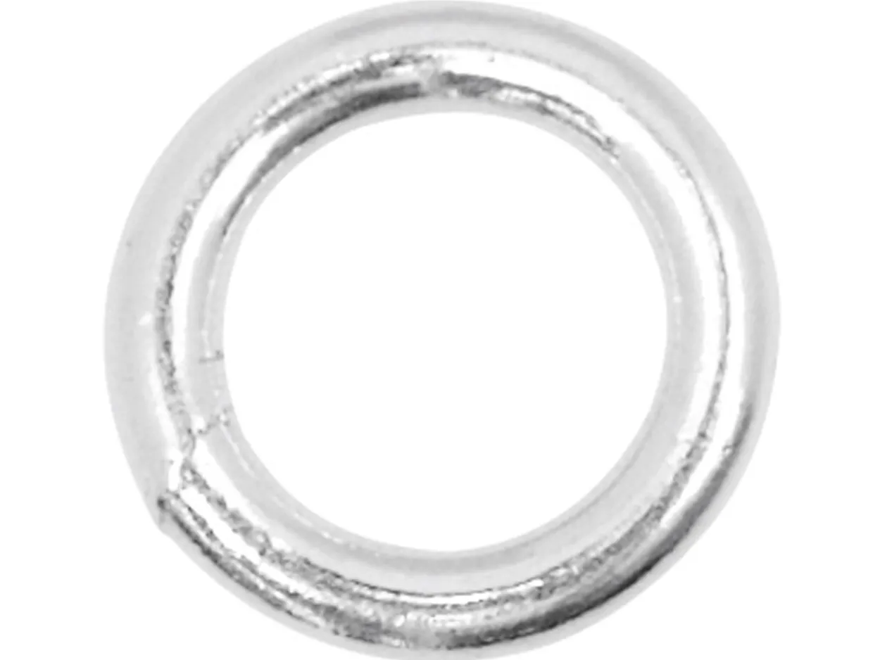 Sterling Silver 4mm Closed, Pack of 10, Jump Rings, 4.0mm Diameter X 0.8mm Round Wire
