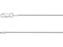 Sterling Silver 1.0mm Compact Snake Chain 18"/45cm Unhallmarked 100% Recycled Silver
