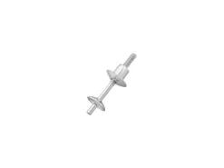 Sterling Silver 3.5mm Cup And Peg With 4mm Threaded Ear Back