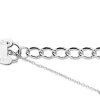 Sterling Silver 7.0mm Curb Bracelet 7.5"/19cm Padlock & Safety Chain Hallmarked
