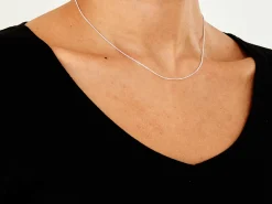 Sterling Silver 1.1mm Diamond Cut Curb Chain 16