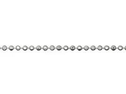 Sterling Silver 1.0mm Diamond Cut Ball Chain 18