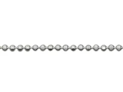 Sterling Silver 1.2mm Diamond Cut Ball Chain 16