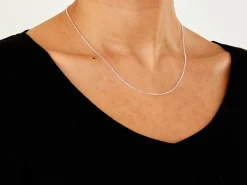 Sterling Silver 1.4mm Diamond Cut Round Belcher Chain 18