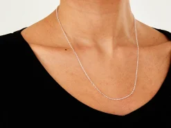 Sterling Silver 1.4mm Diamond Cut Round Belcher Chain 20