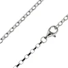 Sterling Silver 2.2mm Diamond Cut Oval Belcher Chain 18"/45cm Unhallmarked 100% Recycled Silver