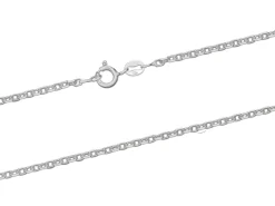 Sterling Silver 1.9mm Diamond Cut Oval Belcher Chain 16"/40cm Unhallmarked 100% Recycled Silver