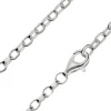 Sterling Silver 3.1mm Diamond Cut Oval Belcher Chain 18"/45cm Hallmarked, 100% Recycled Silver