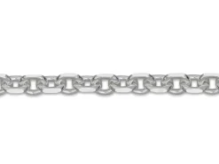 Sterling Silver 2.3mm Diamond Cut Oval Belcher Chain 20