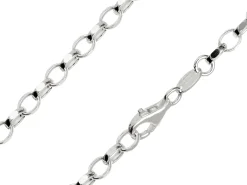 Sterling Silver 4.0mm Diamond Cut Oval Belcher Chain 20"/50cm Hallmarked, 100% Recycled Silver