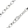 Sterling Silver 4.0mm Diamond Cut Oval Belcher Chain 18"/45cm Hallmarked, 100% Recycled Silver