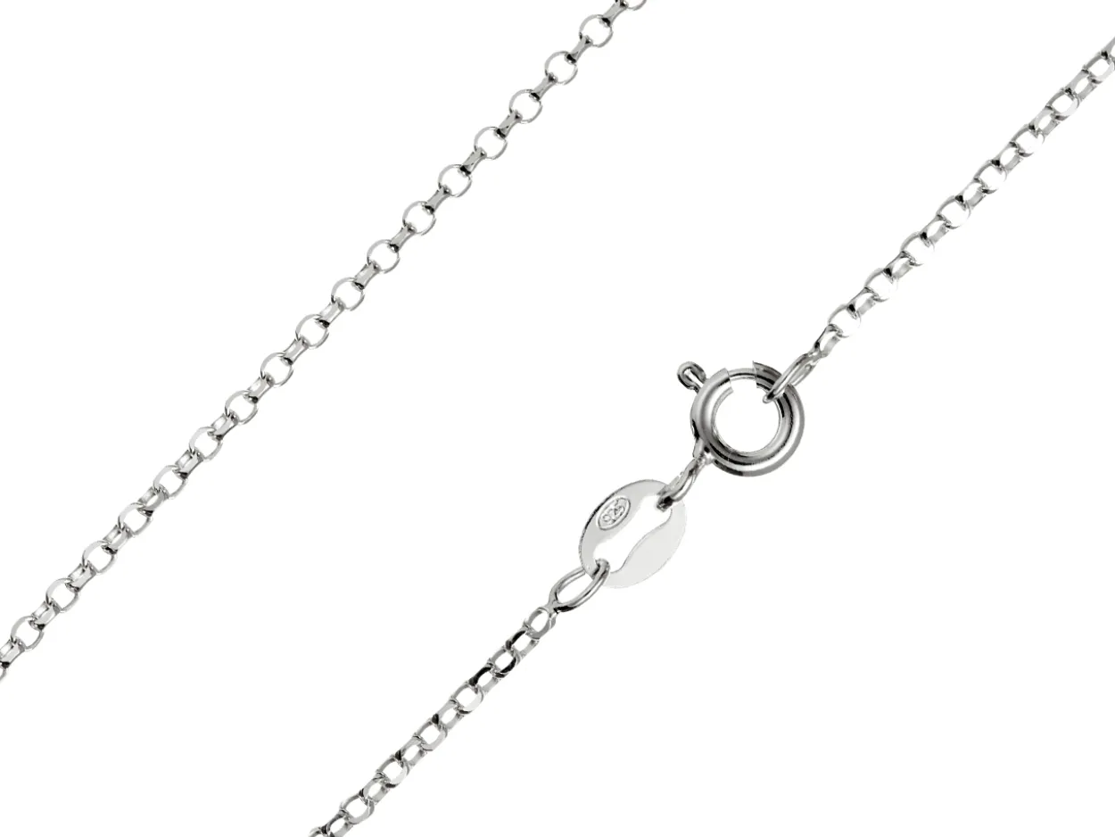 Sterling Silver 1.4mm Diamond Cut Round Belcher Chain 30"/76cm Unhallmarked 100% Recycled Silver