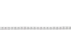 Sterling Silver 0.7mm Diamond Cut Box Chain 16