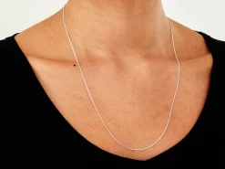 Sterling Silver 0.9mm Diamond Cut Curb Chain 22