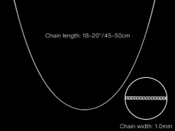 Sterling Silver 1.0mm Diamond Cut Curb Chain With Extender 18-20