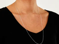 Sterling Silver 1.0mm Diamond Cut Curb Chain 26