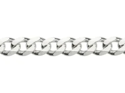 Sterling Silver 6.5mm Diamond Cut Metric Curb Chain 20