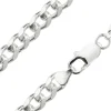 Sterling Silver 7.6mm Diamond Cut Metric Curb Bracelet 8.5"/21cm Hallmarked