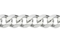 Sterling Silver 9.2mm Diamond Cut Metric Curb Chain 20
