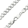 Sterling Silver 7.6mm Diamond Cut Metric Curb Chain 18"/45cm Hallmarked